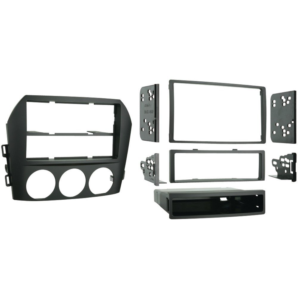 1 - 2006 - 2008 Mazda MX-5 Miata Single or Double DIN Installation Kit, Designed specifically for the installation of double-DIN radios or 2 single DIN radios, DIN/DDIN, 99-7506