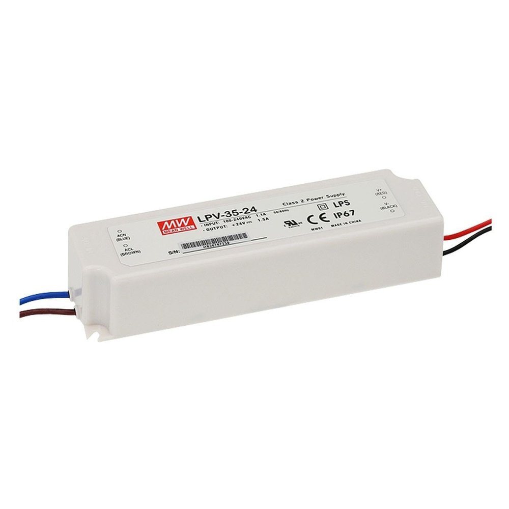 LED Netzteil 36W 15V 2,4A ; MeanWell, LPV-35-15 ; Schaltnetzteil