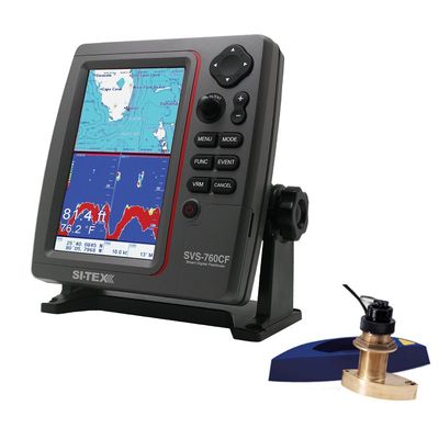 Si-Tex SVS-760CFTH2 Sitex Svs-760cf Chartplotter & Fish Finder Kit W/Bronze Thru