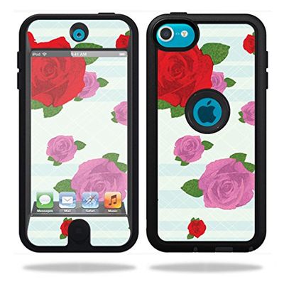 MightySkins Skin Compatible with OtterBox Defender Apple iPod Touch 5G 5th Generation Case wrap Sticker Skins Roses