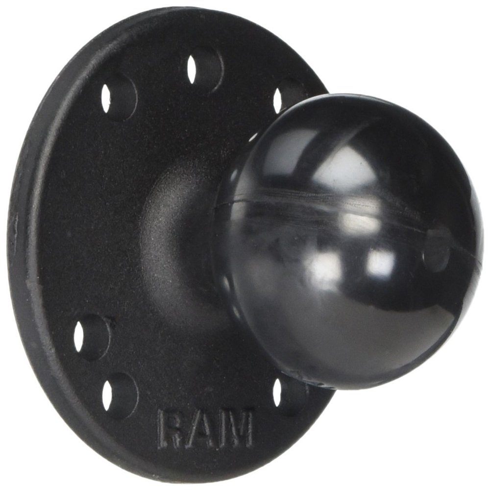 RAM Mounts (RAM-202U-MT1 2.5" Round Base (Amps Hole Pattern) with 0.31-18 Female Thread and 1.5" Ball