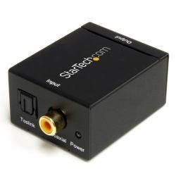 StarTech Accessory SPDIF2AA SPDIF/Toslink to Stereo RCA Audio Converter Retail