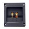 Absolute USA SST-400 3.5 x 3 Inches Square Gold Twist Banana Jacks Double Binding Post Speaker Box Terminal Cup view 1