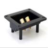 Absolute USA SST-400 3.5 x 3 Inches Square Gold Twist Banana Jacks Double Binding Post Speaker Box Terminal Cup view 2