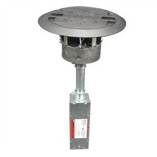 Legrand Wiremold RC4ATCBK Multi-Service Flush Poke-Thru Device Step On It And Retaining Clips Mount, Non-Metallic, Black,