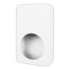 Audiopipe Fiberglass Speaker Box (APSW-62GM) for 6.5" Speakers, Compact Marine Enclosure, White Finish, Weather-Resistant, Under Gunnel Mount, Speaker Not Included view 1
