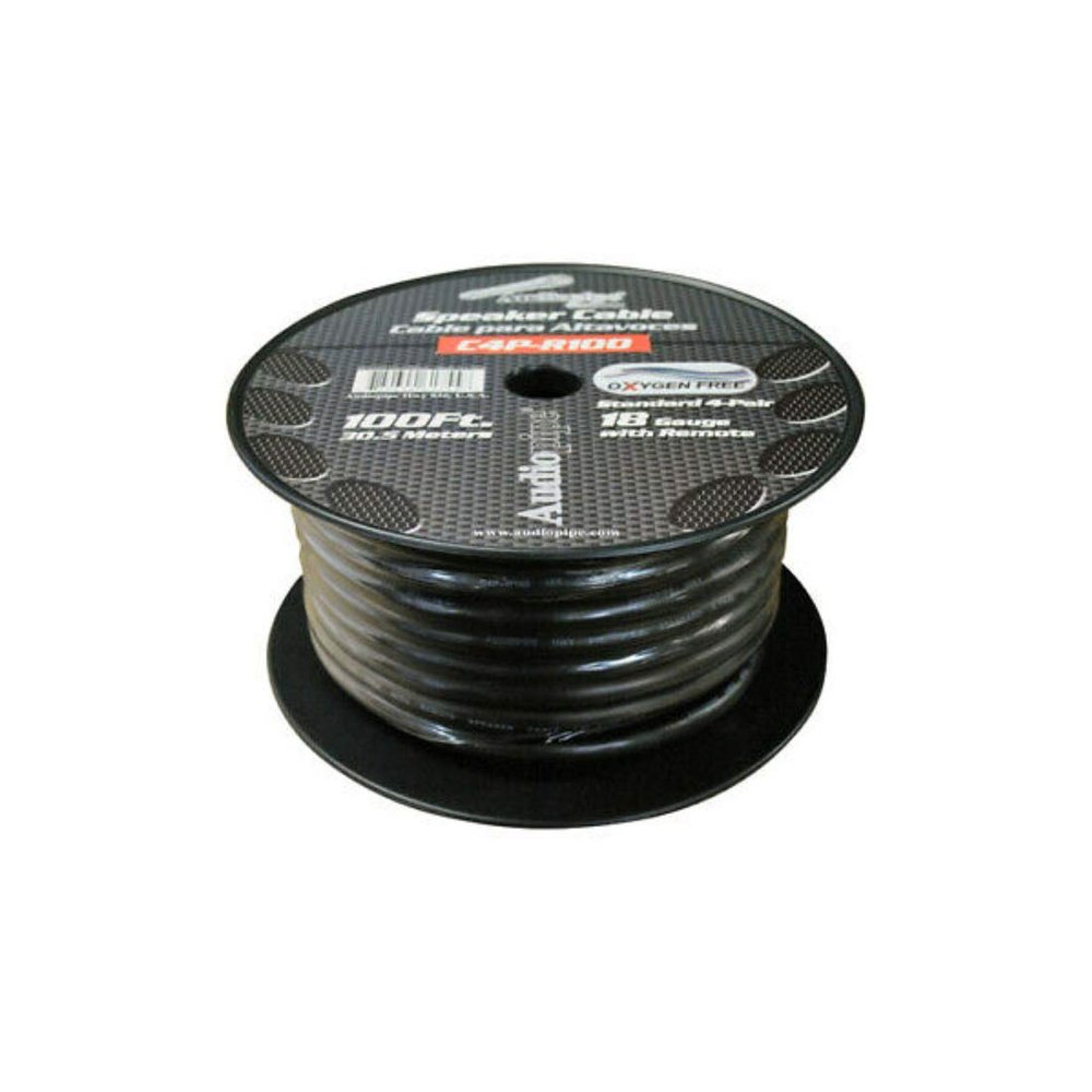 Audiopipe C4PR100 Speed Cable Audiopipe 100 9 Wire; 4pr. Spkrs + Remote