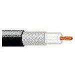 8216-BLK-100, Coaxial Cable Braid Polyethylene 26AWG 2.79mm 30VAC Black 30.48m