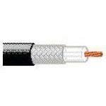 8216-BLK-100, Coaxial Cable Braid Polyethylene 26AWG 2.79mm 30VAC Black 30.48m