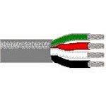 8444-CHR-100, Audio Cable Polyvinyl Chloride 4Conductors 22AWG 4.69mm 300VAC Chrome 30.48m Reel
