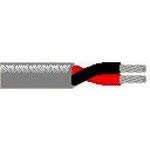 8442-CHR-1000, High Conductivity Copper Speaker Cable Polyvinyl Chloride 2Conductors 22AWG 4.31mm 300VAC Chrome 304.8m Reel