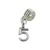 UniqueBeadsAndGifts Universal Number Five Charm view 1