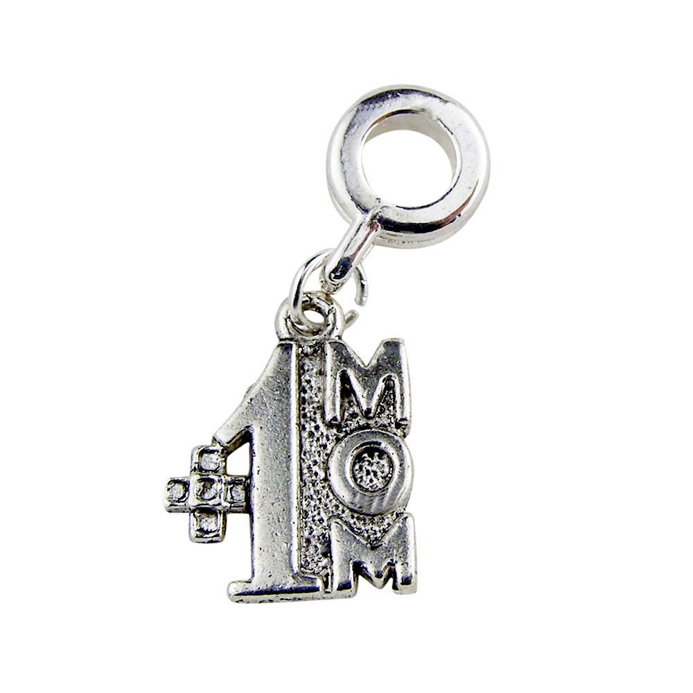 UniqueBeadsAndGifts Universal #1 Mom Charm