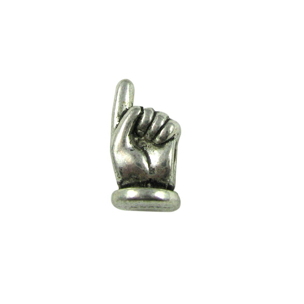 UniqueBeadsAndGifts Universal Number One Finger Point Charm