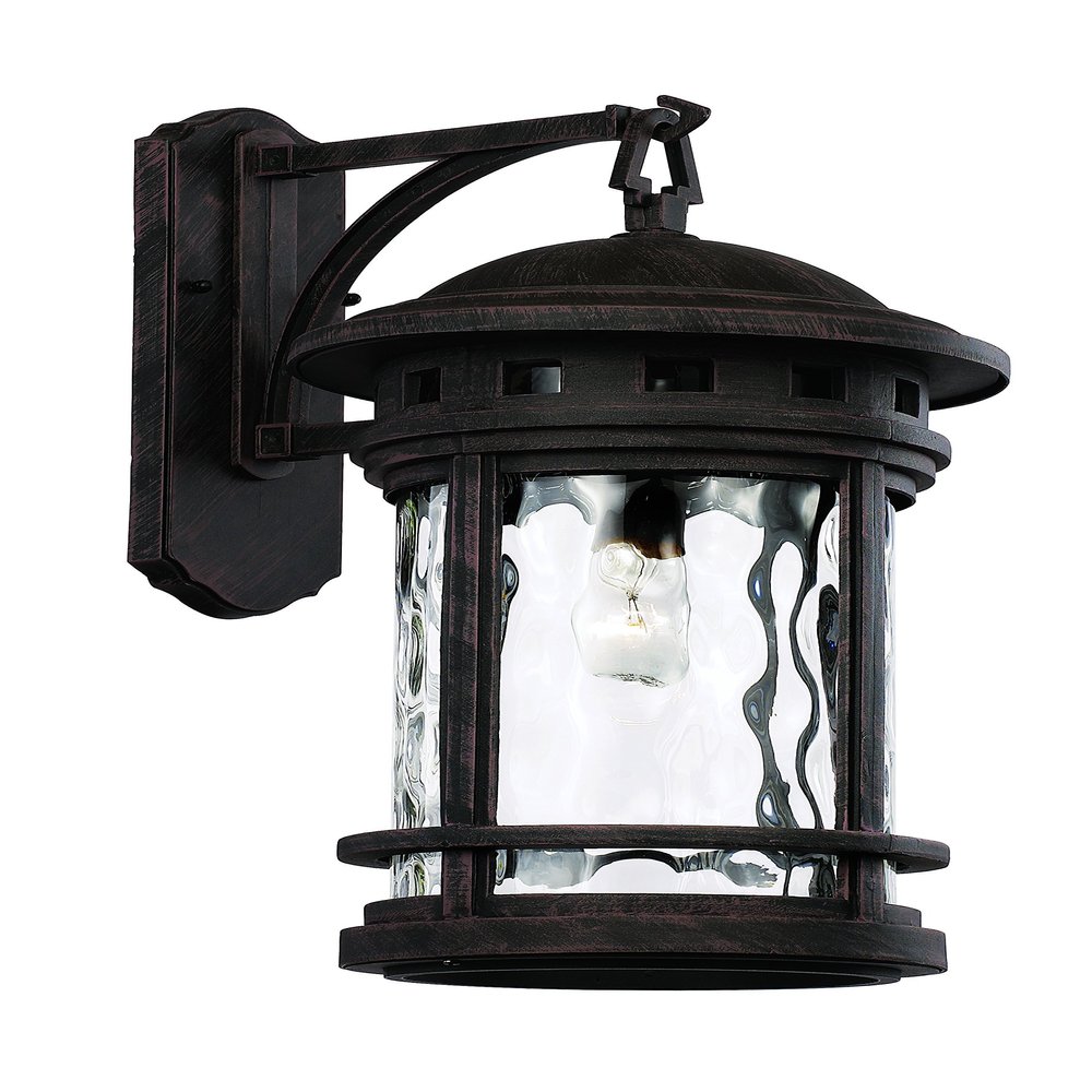 Trans Globe Lighting 40372 RT Outdoor Boardwalk 20" Wall Lantern, Rust