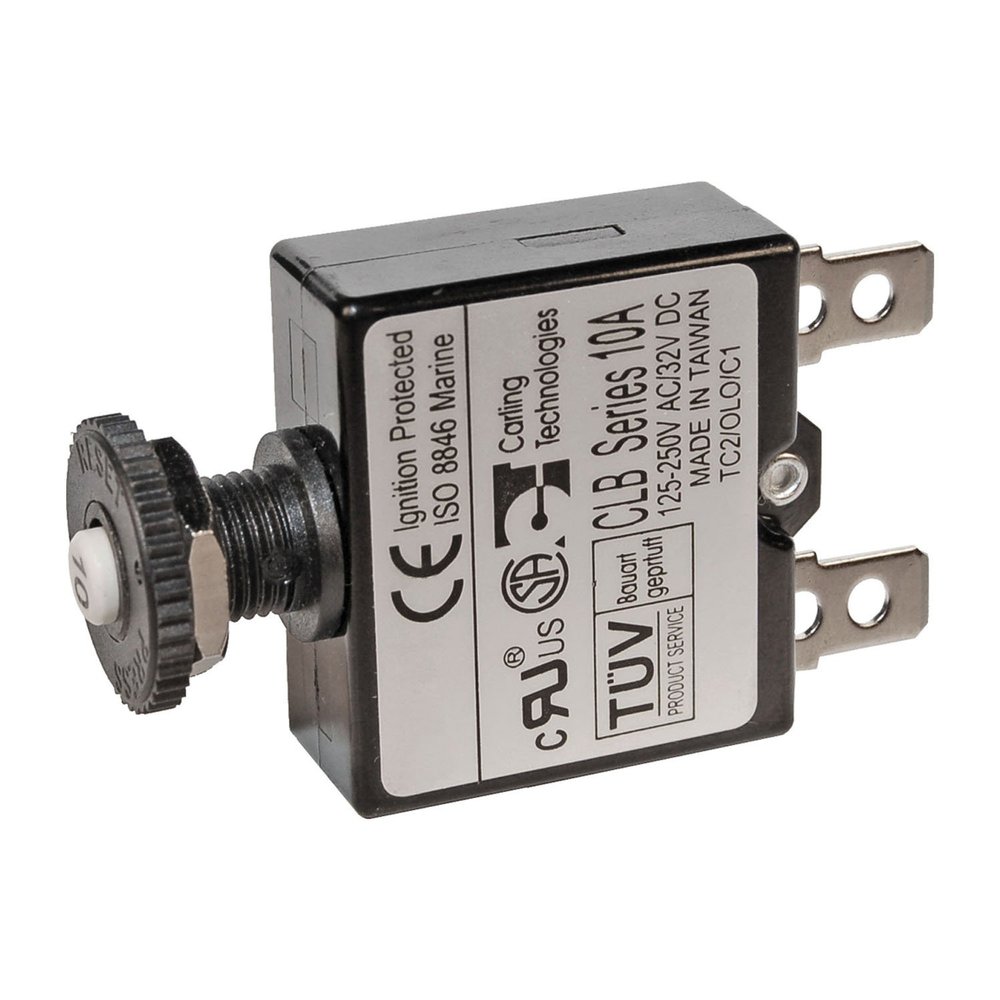Blue Sea Systems Blue Sea 7056 15A Push Button Thermal with Quick Connect Terminals