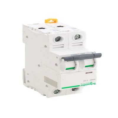 Schneider Electric A9F74404 Magnetic Thermal Automatic Switch iC60N, 4P, 4 A, C Curve, White