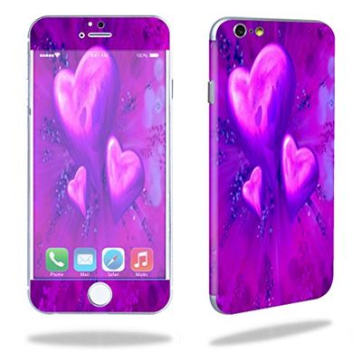MightySkins Skin Compatible with Apple iPhone 6/6S Cell Phone 4.7" Cover wrap Sticker Skins Purple Heart