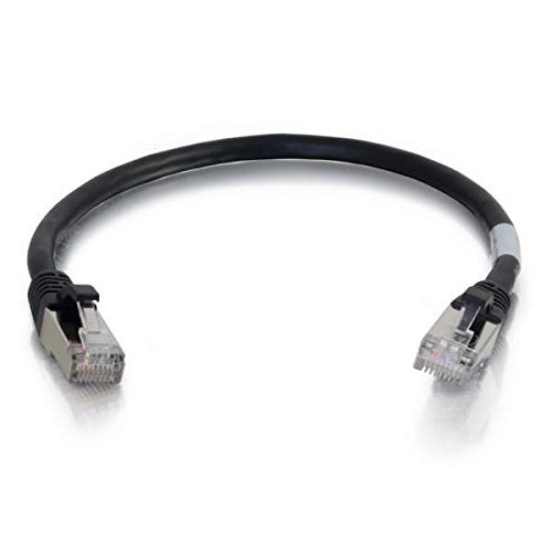 15Ft Cat6 Snagless Shielded Stp Network Patch Cable - Black-2Pack