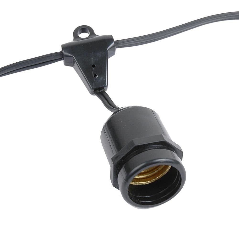 Novelty Lights 37.5 Feet Heavy Duty String, 25 Suspended E26 Sockets