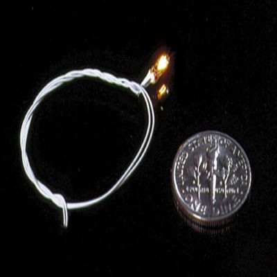 8" 1.5-volt Blue GOR Bulb with Green Wire #Ck1020b