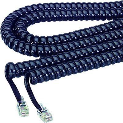 Softalk Coiled Phone Cord CORD,HANDSET,MDLR,25',IY (Pack of 30)