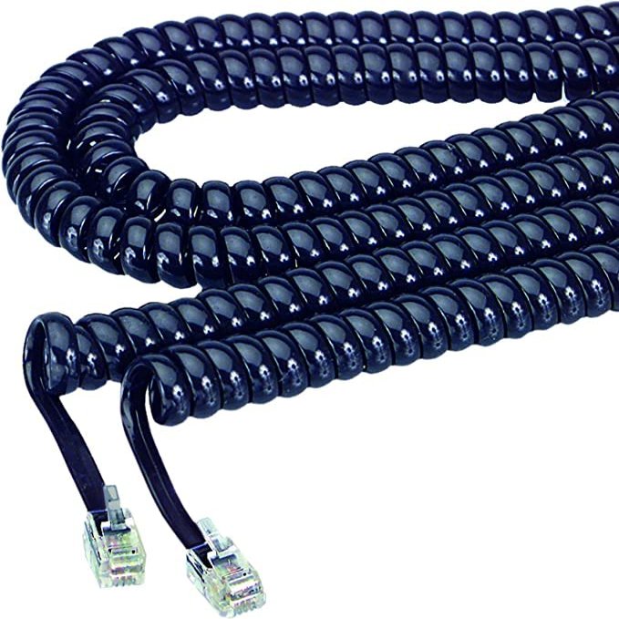 Softalk Coiled Phone Cord CORD,HANDSET,MDLR,25',IY (Pack of 30)