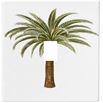 Palm Tree Wallplate Decorative Switch Plate Cover (1 Gang - Single Toggle)