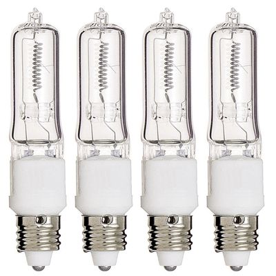 (Pack Of 4) Q250CL/MC - 250 Watt JD T4 E11 Mini Candelabra Base 120V Clear Light Bulbs