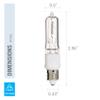(Pack Of 4) Q250CL/MC - 250 Watt JD T4 E11 Mini Candelabra Base 120V Clear Light Bulbs view 3