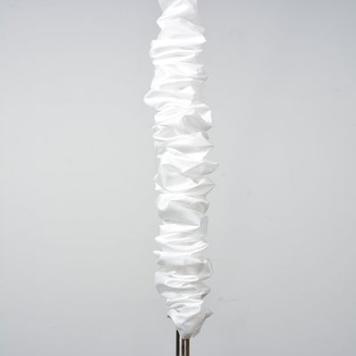 Urbanest 5-Foot Chandelier Chain Cord Cover, Off White Faux Silk