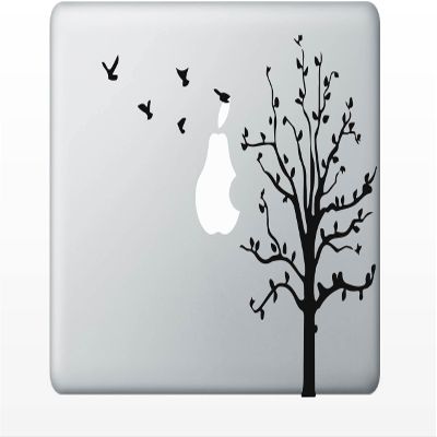 StickerSmith Apple Tree with Birds Laptop Decal Mac Decal Pro Laptop Sticker Vinyl Decal 13 15 17