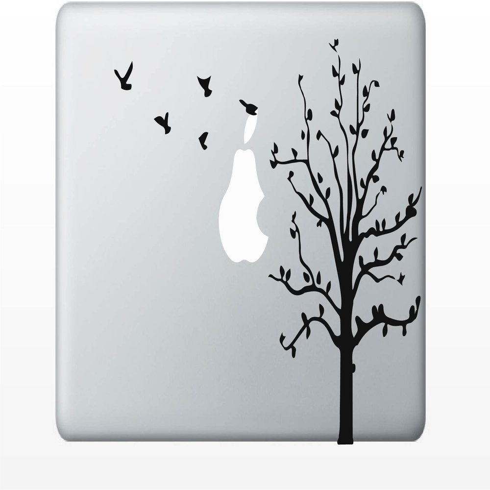StickerSmith Apple Tree with Birds Laptop Decal Mac Decal Pro Laptop Sticker Vinyl Decal 13 15 17