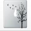 StickerSmith Apple Tree with Birds Laptop Decal Mac Decal Pro Laptop Sticker Vinyl Decal 13 15 17 view 1