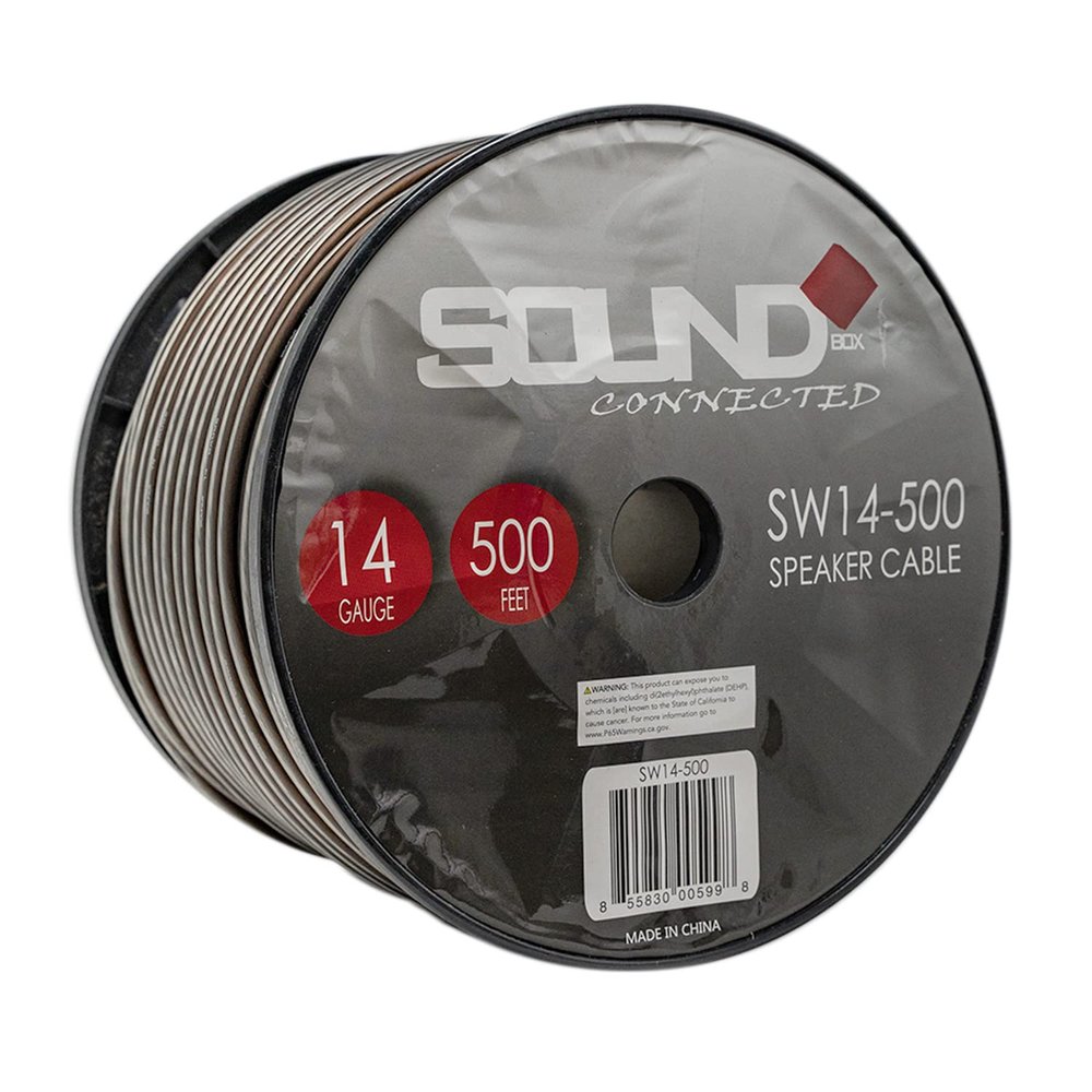SoundBox Connected 14 Gauge 500' Speaker Wire Home/Car Spool
