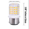 Anyray 2-Pack BA15D Base Dual Contacts LED SMD Marine Boat Bulb Replacement for 1076 1130 1176 1142 Warm White 12-24V DC Light view 3