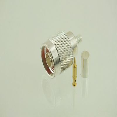 W5SWL Brand Premium Series N Male Silver Crimp Coax Connector fits RG-58