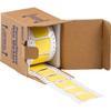 Brady Double Sided PermaSleeve Polyolefin Fluid Resistant Wire Marking Sleeves, 1.5" Dia x 2", Roll of 100, Yellow view 1