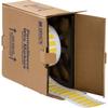 Brady Low Smoke Zero Halogen Double Sided PermaSleeve Heat Shrink Tubing, 0.375" Dia x 2" W, Yellow, Roll of 1000 Each view 1