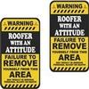 2 Pack 5" Roofer with an Attitude Hard Hat Decal ws2 view 1