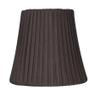 Urbanest Box Pleated Mini Chandelier Lamp Shade, Chocolate, 3x6x5", Softback, Clip On, Set of 6 view 2