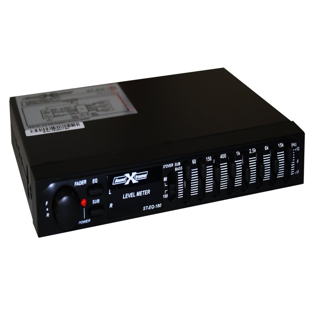 SOUNDXTREME 7 Band Passive Stereo Graphic Equalizer with Fader Control ST-EQ-180