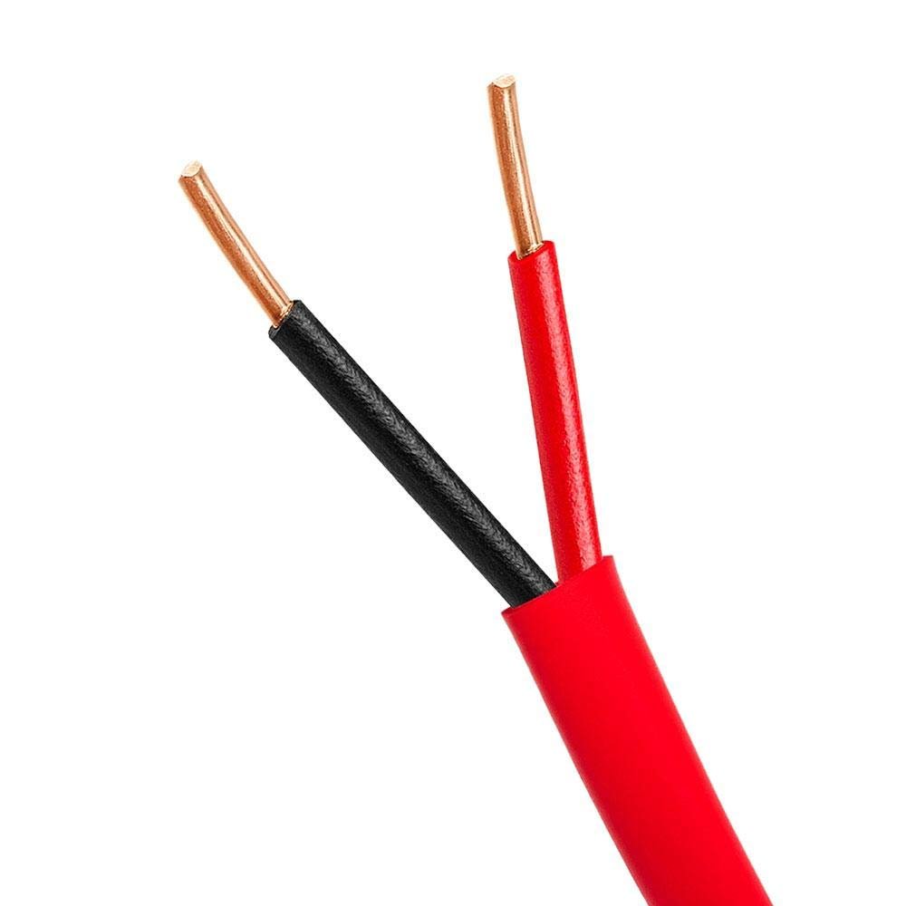 Cmple Fire Alarm 16/2 Bare Copper 16Awg 2 Cond 1000Ft Unshielded Cable Red