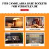 Creative Hobbies Country Style Incandescent Silicone Dipped Candle Light Bulbs (Pkg of 10 Bulbs) ~ 5 Watt Pearlized Silicone, Gold Glow view 3