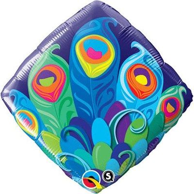 Qualatex 18" Peacock Accent Patterns Diamond