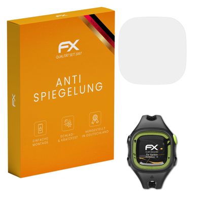 atFoliX Screen Protector compatible with Garmin Forerunner 15 Screen Protection Film, anti-reflective and shock-absorbing FX Protector Film (3X)
