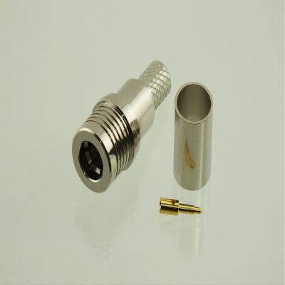W5SWL Brand Premium Series QMA Male Crimp Coax Connector fits RG-8X Mini-8 and LMR240 Type Cable 2-Pack