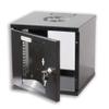 Intellinet Network Cabinet, Wall Mount (Standard), 6U, 300 mm Deep, Black, Assembled, Max 60 kg, Metal & Glass Door, Back Panel, Removeable Sides, Suitable Also for use on a Desk or Floor, 10 Inch view 3