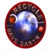Three Recycle Save Earth 3in. Vinyl UV Protected Stickers view 2