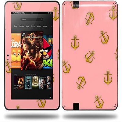 Anchors Away Pink Decal Style Skin fits Amazon Kindle Fire HD 8.9 inch